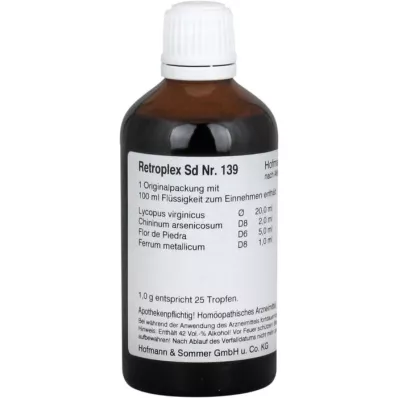 RETROPLEX SD No.139 tippaa, 100 ml