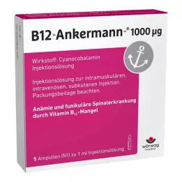 B12 ANKERMANN 1000 μg ampullit, 5X1 ml