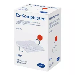 ES-KOMPRESSEN Steril 7,5x7,5 cm 12 -Time -iso pakkaus, 20x5 kpl