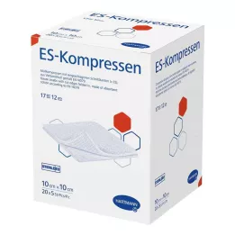 ES-KOMPRESSEN steriili 10x10 cm 12-kertainen bulkkipakkaus, 20x5 kpl