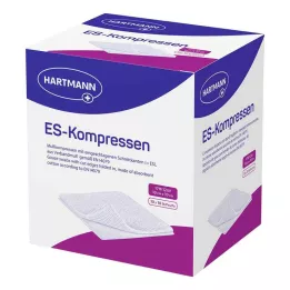 ES-KOMPRESSEN steriili 10x10 cm 12-kertainen bulkkipakkaus, 10x10 kpl