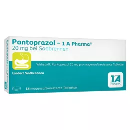 PANTOPRAZOL-1A Pharma 20mg närästykseen msr.Tab., 14 kpl