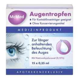 MCMED Silmätipat kerta-annospipetit, 15X0,35 ml