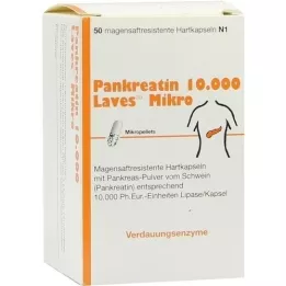 PANKREATIN 10 000 Laves Micro Dastric Saftr.Harps., 50 kpl