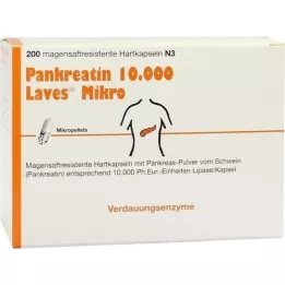 PANKREATIN 10 000 Laves Micro Gastric Saftr.Harps., 200 kpl
