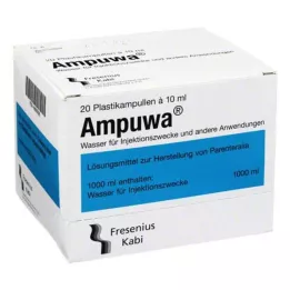 AMPUWA Muoviampullit injektio/infuusioliuos, 20X10 ml