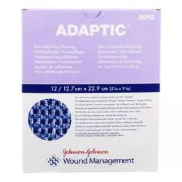 ADAPTIC 12,7x22,9 cm kostea haavasidos, 12 kpl
