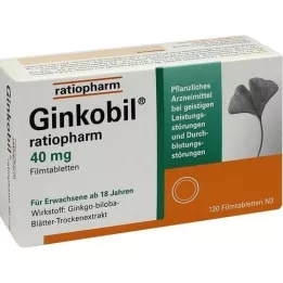 Ginkobil-ratiopharm 40 mg kalvopäällystetyt tabletit, 120 kpl