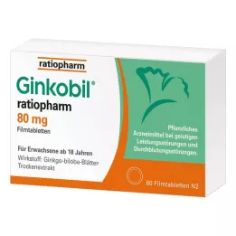 GINKOBIL-ratiopharm 80 mg kalvopäällysteiset tabletit, 60 kpl