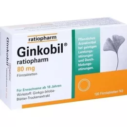 Ginkobil-ratiopharm 80 mg kalvopäällystetyt tabletit, 120 kpl