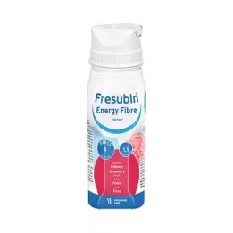 FRESUBIN ENERGY Kuitu DRINK Mansikka juomapullo, 4X200 ml