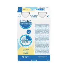 FRESUBIN PROTEIN Energia DRINK Vaniljajuomapullo, 4X200 ml