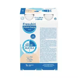 FRESUBIN PROTEIN Energia DRINK Pähkinä juomapullo, 4X200 ml