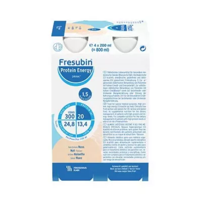 FRESUBIN PROTEIN Energia DRINK Pähkinä juomapullo, 4X200 ml