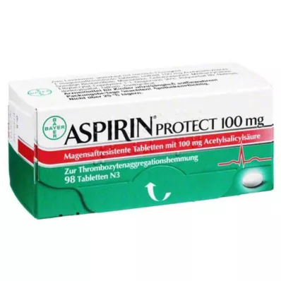 ASPIRIN Protect 100 mg enterotabletit, 98 kpl ASPIRIN Protect 100 mg enterotabletit, 98 kpl