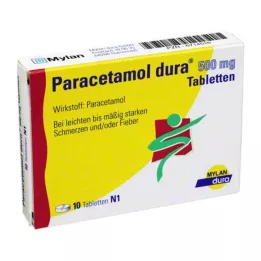 PARACETAMOL dura 500 mg tabletit, 10 kpl