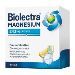 BIOLECTRA Magnesium 243 mg forte Lemon Br.-Tabl., 20 kpl