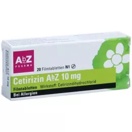 CETIRIZIN Abbey 10 mg Film -päällystetyt tabletit, 20 kpl