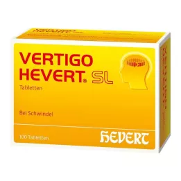 VERTIGO HEVERT SL Tabletit, 100 kpl