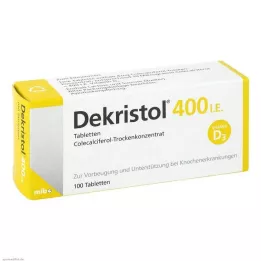 DEKRISTOL 400 IU tabletit, 100 kpl