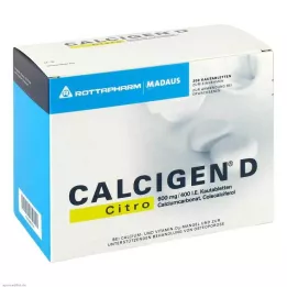 CALCIGEN D Citro 600 mg/400 I.E. purutabletit, 200 kpl