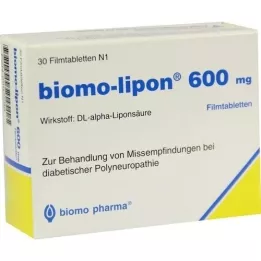 BIOMO-Lipon 600 mg kalvopäällystetyt tabletit, 30 kpl