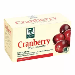 CRANBERRY ACEROLA Baders-suodatinpussit, 20 kpl