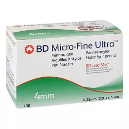 BD MICRO-FINE+ 4 kynäneulaa 0,23x4 mm, 100 kpl