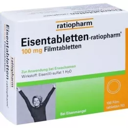 Rautatablettiratiopharm 100 mg kalvopäällystetyt tabletit, 100 kpl