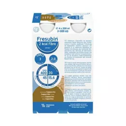 FRESUBIN 2 kcal kuitua DRINK Cappuccino-juomapullo, 4X200 ml