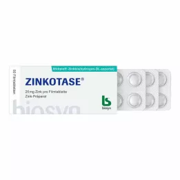 ZINKOTASE Kalvopäällysteiset tabletit, 50 kpl