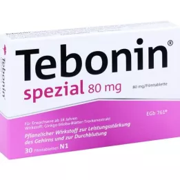 TEBONIN Erityiset 80 mg -kalvopäällystetyt tabletit, 30 kpl