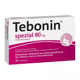 TEBONIN Erityiset 80 mg -kalvopäällystetyt tabletit, 30 tuntia