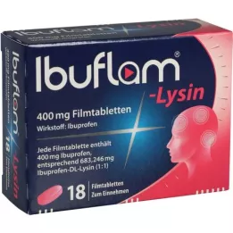 IBUFLAM-Lysin 400 mg kalvopäällystetyt tabletit, 18 kpl