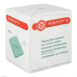 NOBATOP 8 pakkaa 10x10 cm ei-steriili, 100 kpl
