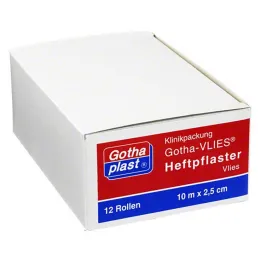 Gothaplast liimakipsi fleece 2,5 cm x 10 m, 12 kpl