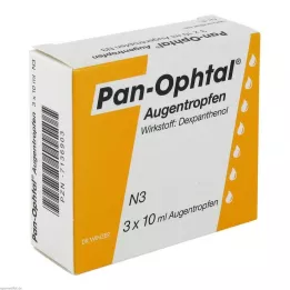 PAN OPHTAL Silmätipat, 3X10 ml