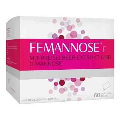 Femannose F -rakeet pussit, 60 kpl