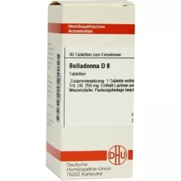 BELLADONNA D 8 tablettia, 80 kpl