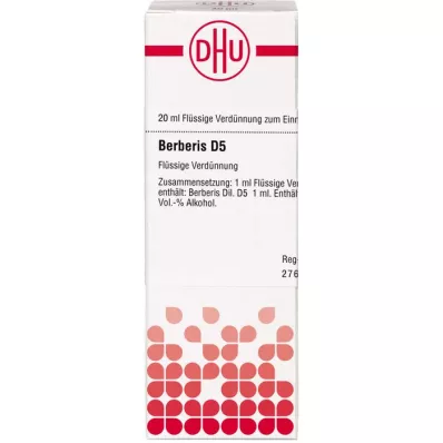 BERBERIS D 5 Laimennus, 20 ml