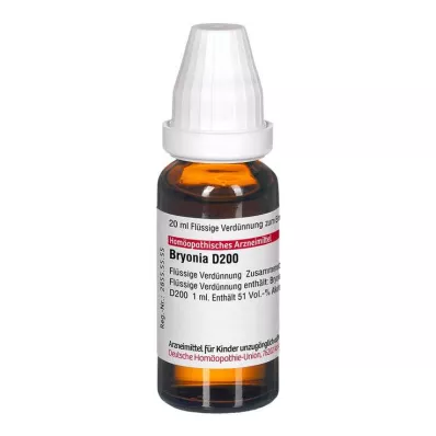 BRYONIA D 200 Laimennus, 20 ml