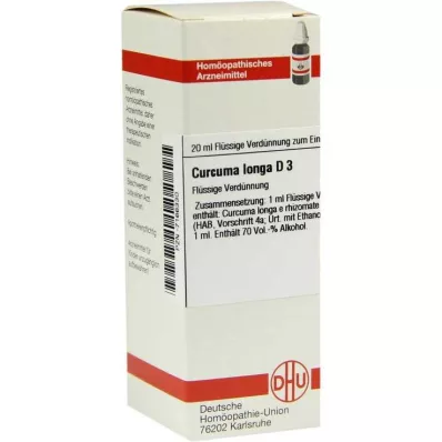 CURCUMA LONGA D 3 Laimennus, 20 ml