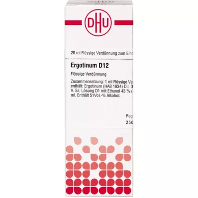 ERGOTINUM D 12 Laimennus, 20 ml
