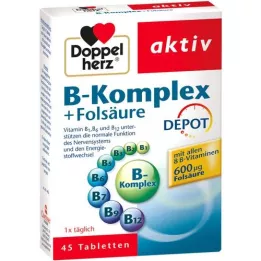 DOPPELHERZ B -kompleksi+foolihappotabletit, 45 kpl