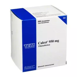 CALCET 950 mg kalvopäällystetyt tabletit, 200 kpl