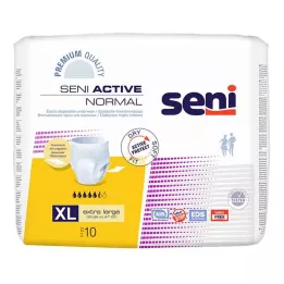 SENI Aktiivinen normaali inkontinenssin liukuminen kerran XL, 10 kpl