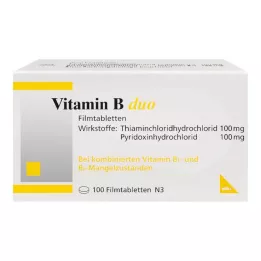 VITAMIN B DUO Kalvopäällysteiset tabletit, 100 kpl