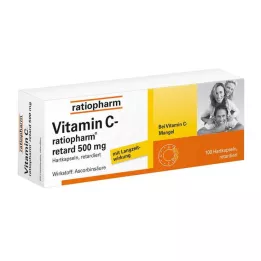 VITAMIN C-RATIOPHARM retard 500 mg kapselit, 100 kpl