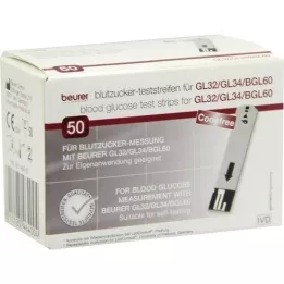 BEURER GL32/GL34/BGL60 BLUTZUCKER TESTI, 50 kpl