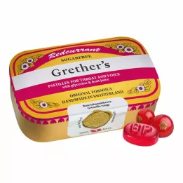 GRETHERS Punaherukka+C-vitamiini sokerittomat pastillit, 110 g